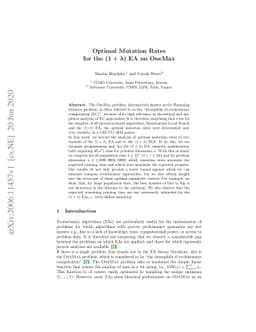 Optimal Mutation Rates for the $(1+λ)$ EA on OneMax