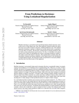 From Predictions to Decisions: Using Lookahead Regularization