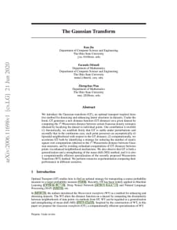 The Gaussian Transform