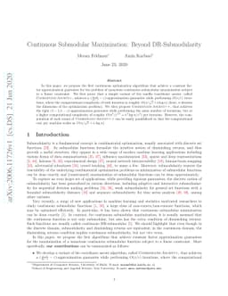 Continuous Submodular Maximization: Beyond DR-Submodularity