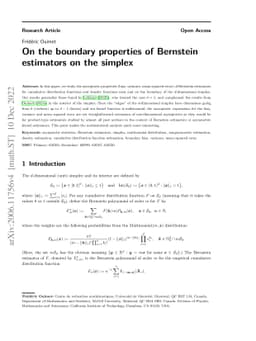 On the boundary properties of Bernstein estimators on the simplex