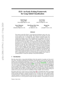 ELF: An Early-Exiting Framework for Long-Tailed Classification