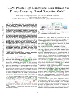 P3GM: Private High-Dimensional Data Release via Privacy Preserving
  Phased Generative Model