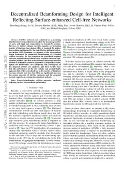 Decentralized Beamforming Design for Intelligent Reflecting
  Surface-enhanced Cell-free Networks