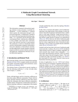 A Multiscale Graph Convolutional Network Using Hierarchical Clustering