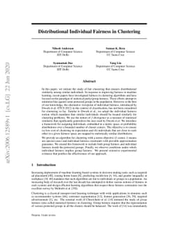 Distributional Individual Fairness in Clustering