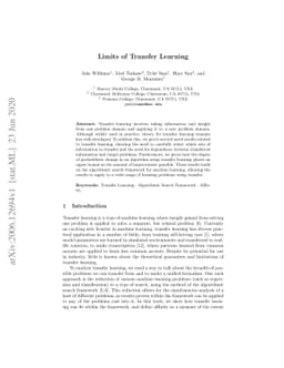Limits of Transfer Learning