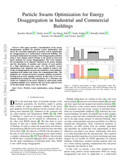 Particle Swarm Optimization for Energy Disaggregation in Industrial and
  Commercial Buildings
