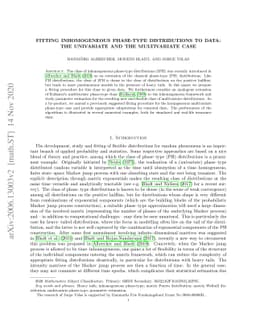 Fitting inhomogeneous phase-type distributions to data: the univariate
  and the multivariate case