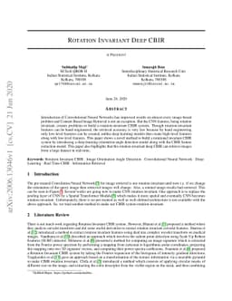 Rotation Invariant Deep CBIR
