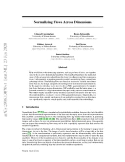 Normalizing Flows Across Dimensions