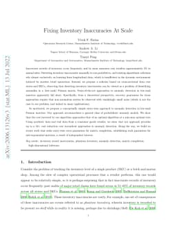 Fixing Inventory Inaccuracies At Scale