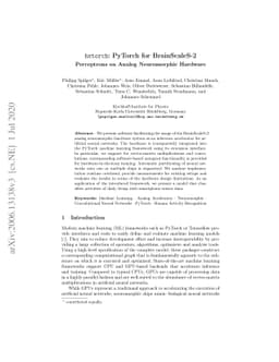 hxtorch: PyTorch for BrainScaleS-2 -- Perceptrons on Analog Neuromorphic
  Hardware