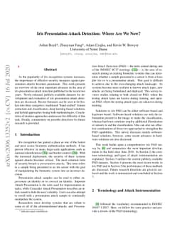 Iris Presentation Attack Detection: Where Are We Now?