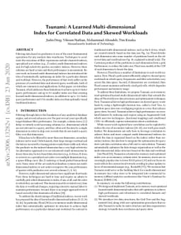 Tsunami: A Learned Multi-dimensional Index for Correlated Data and
  Skewed Workloads