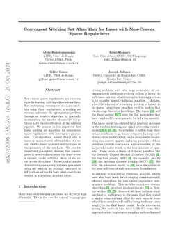 Provably Convergent Working Set Algorithm for Non-Convex Regularized
  Regression