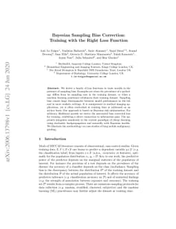 Bayesian Sampling Bias Correction: Training with the Right Loss Function