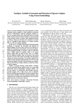 FastSpec: Scalable Generation and Detection of Spectre Gadgets Using
  Neural Embeddings