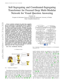Self-Segregating and Coordinated-Segregating Transformer for Focused
  Deep Multi-Modular Network for Visual Question Answering
