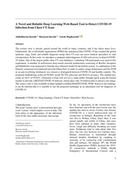 A Novel and Reliable Deep Learning Web-Based Tool to Detect COVID-19
  Infection from Chest CT-Scan