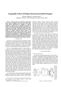 Expandable YOLO: 3D Object Detection from RGB-D Images