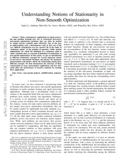 Understanding Notions of Stationarity in Non-Smooth Optimization