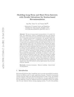 Modeling Long-Term and Short-Term Interests with Parallel Attentions for
  Session-based Recommendation