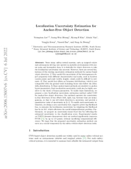 Localization Uncertainty Estimation for Anchor-Free Object Detection