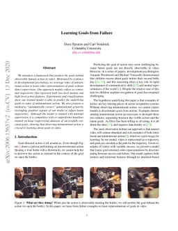 Learning Goals from Failure