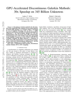 GPU-Accelerated Discontinuous Galerkin Methods: 30x Speedup on 345
  Billion Unknowns