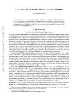 A Fast Distributed Algorithm for $(Δ+ 1)$-Edge-Coloring