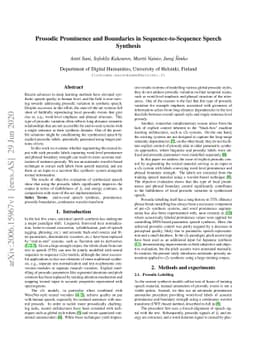 Prosodic Prominence and Boundaries in Sequence-to-Sequence Speech
  Synthesis