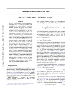 True to the Model or True to the Data?