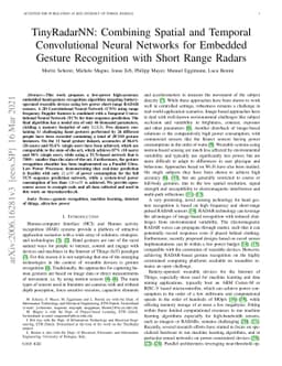 TinyRadarNN: Combining Spatial and Temporal Convolutional Neural
  Networks for Embedded Gesture Recognition with Short Range Radars