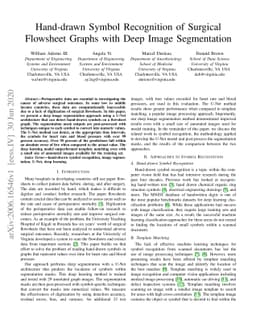 Hand-drawn Symbol Recognition of Surgical Flowsheet Graphs with Deep
  Image Segmentation