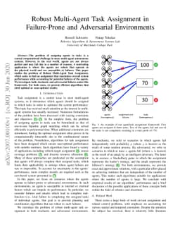 Robust Multi-Agent Task Assignment in Failure-Prone and Adversarial
  Environments