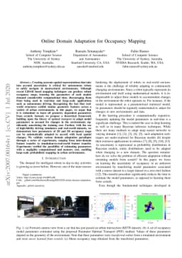 Online Domain Adaptation for Occupancy Mapping