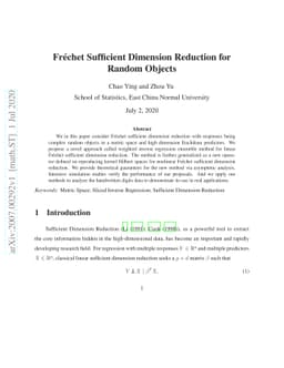 Fréchet Sufficient Dimension Reduction for Random Objects