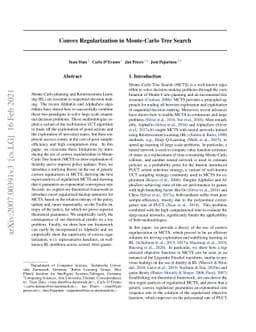 Convex Regularization in Monte-Carlo Tree Search
