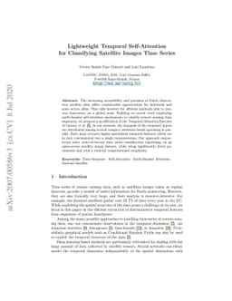 Lightweight Temporal Self-Attention for Classifying Satellite Image Time
  Series