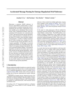 Accelerated Message Passing for Entropy-Regularized MAP Inference