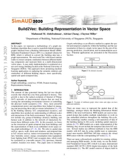 Build2Vec: Building Representation in Vector Space