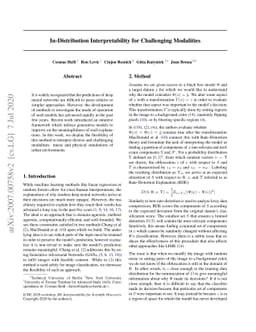 In-Distribution Interpretability for Challenging Modalities