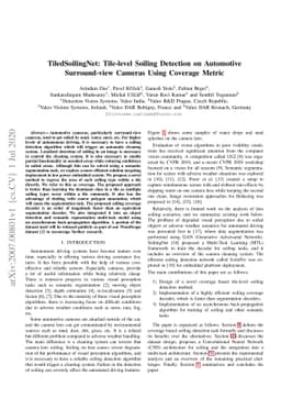 TiledSoilingNet: Tile-level Soiling Detection on Automotive
  Surround-view Cameras Using Coverage Metric