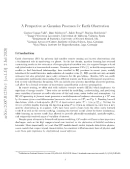 A Perspective on Gaussian Processes for Earth Observation
