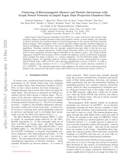 Clustering of Electromagnetic Showers and Particle Interactions with
  Graph Neural Networks in Liquid Argon Time Projection Chambers Data