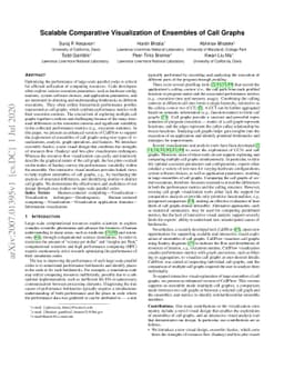 Scalable Comparative Visualization of Ensembles of Call Graphs