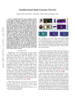 ODE-CNN: Omnidirectional Depth Extension Networks