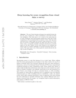 Deep learning for scene recognition from visual data: a survey