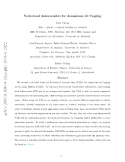 Variational Autoencoders for Anomalous Jet Tagging